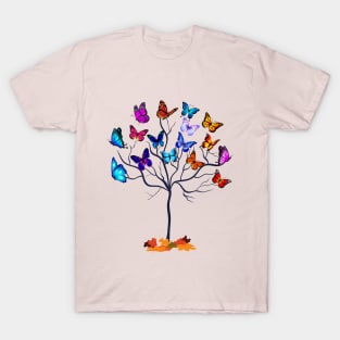 butterflies on tree T-Shirt